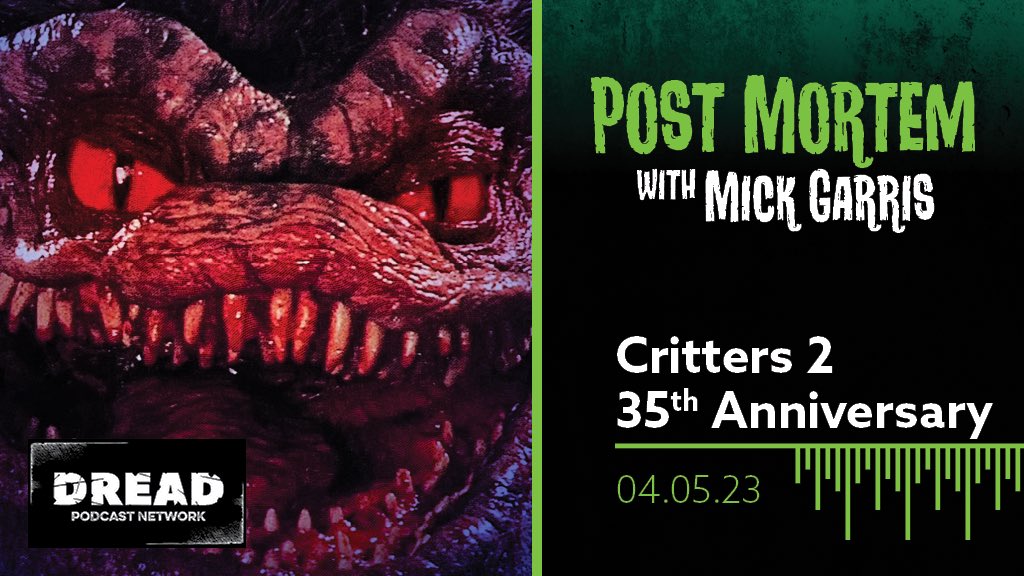 NOW PLAYING: It’s Easter this week, and that means it’s time for the perennial holiday horror classic, CRITTERS 2! Come celebrate with me and several of the cast members — including <a href="/linshaye/">Lin Shaye</a> — on the latest Post Mortem on <a href="/DreadCentral/">Dread Central</a>!!

Listen Here: plnk.to/postmortem