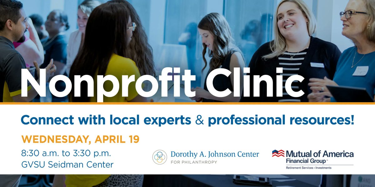 KConnect (@kentconnect) on Twitter photo Join the <a href="/johnsoncenter/">Johnson Center for Philanthropy</a> for their inaugural Nonprofit Clinic, an event bringing together professionals from across Michigan to answer your questions and connect you to resources in your community. Join the <a href="/johnsoncenter/">Johnson Center for Philanthropy</a> for their inaugural Nonprofit Clinic, an event bringing together professionals from across Michigan to answer your questions and connect you to resources in your community.