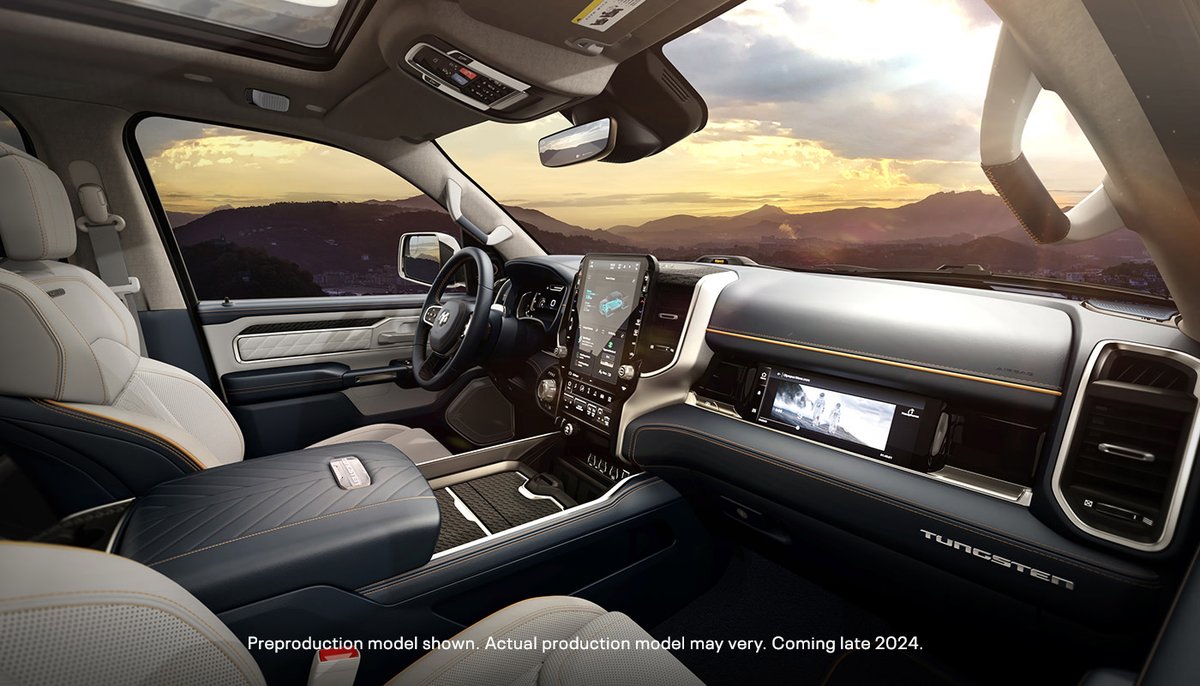 With a targeted total driving range* of up to an unsurpassed-in-class 500 miles, meet the all-new 2025 Ram 1500 REV. Reserve one at RamREV.com
#RamRev
*Based on manufacturer internal simulation data. Actual Mileage may vary. Class is Light Duty Electric Pickup Trucks