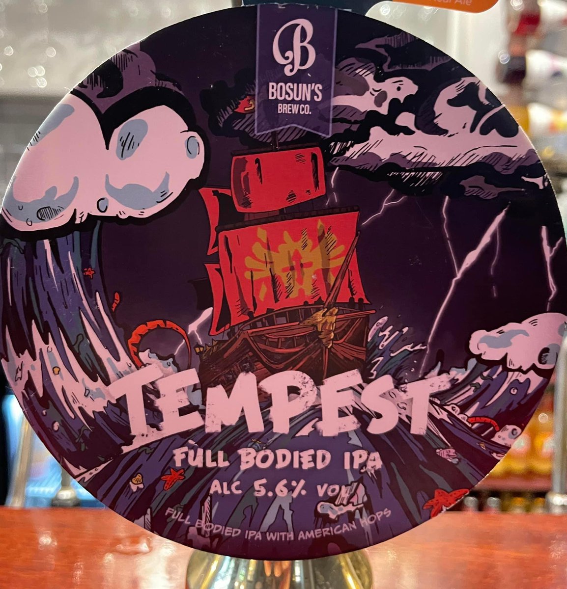 This great full bodied IPA from <a href="/bosunsbrewery/">Bosun's Brewery</a> is new on this evening 🍺