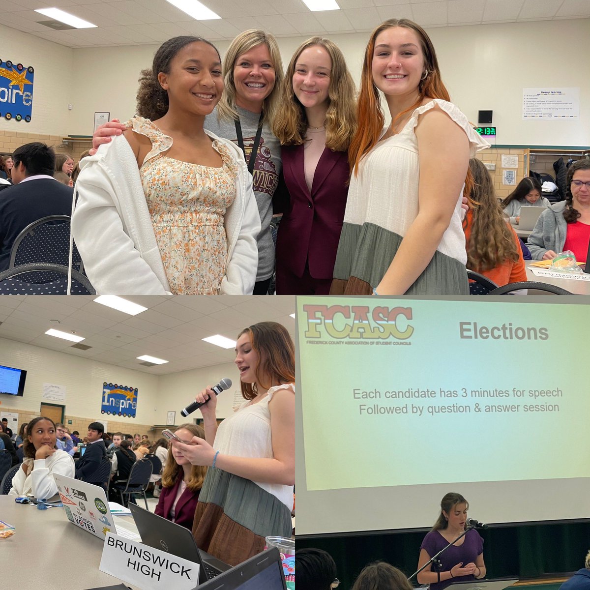 A great day listening to student leaders sharing ideas and enthusiasm for learning! Proud of these amazing young ladies for representing Brunswick! @BerryFCPS