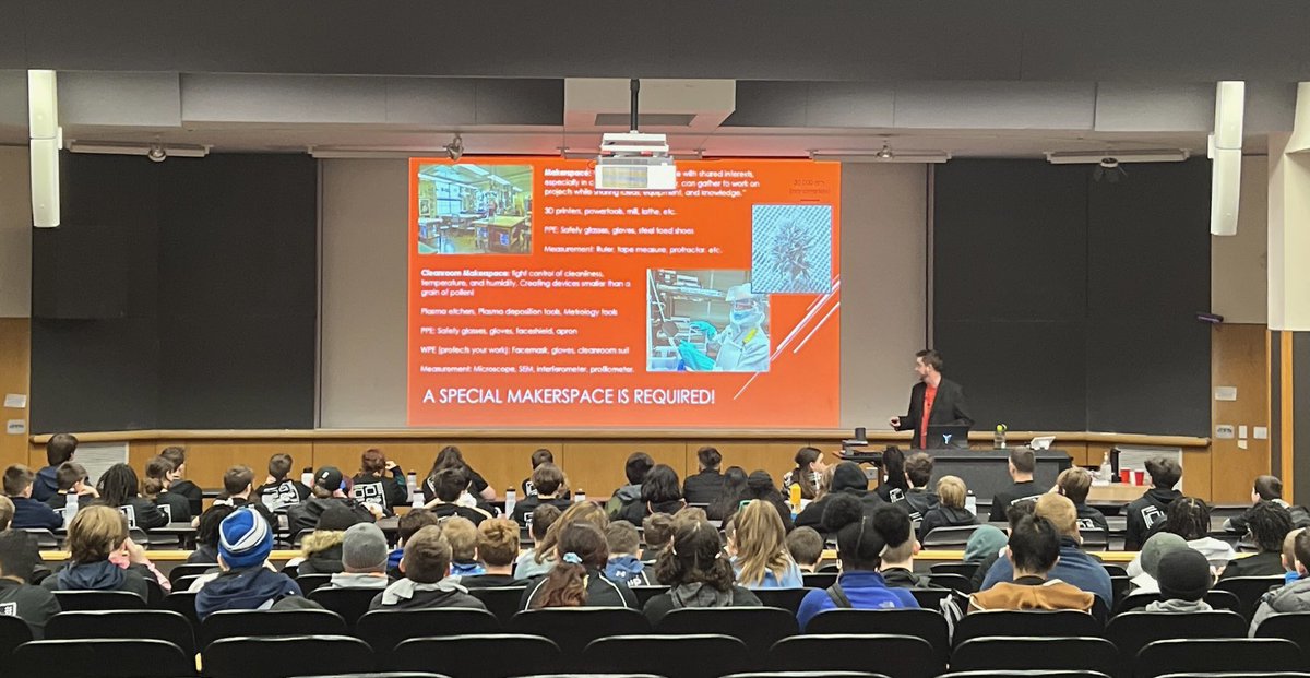 MrLawrence_LCSD's tweet photo. Our Warriors are visiting Cornell University @Cornell for Day 2 of our Micron #ChipCamp. @MicronGives has a great day of STEM education planned for our students! https://t.co/1CYHrFcDf4