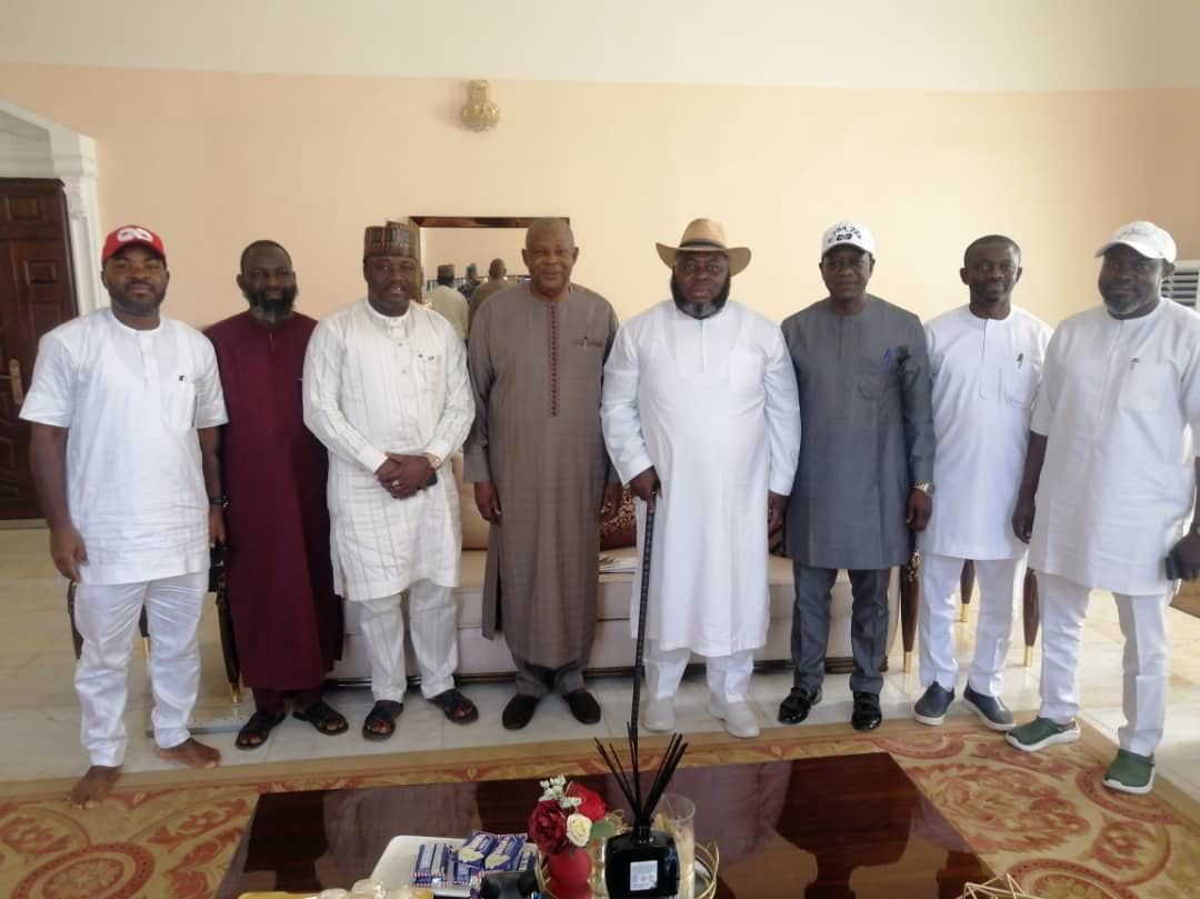 SecApcpcc's tweet image. Secretary, Presidential Campaign Council, Hon. James Abiodun Faleke , on Wednesday, received a Niger Delta Freedom Fighter, Mr. Mujahid Asari-Dokubo and Comrade Yerima Shettima in Abuja.