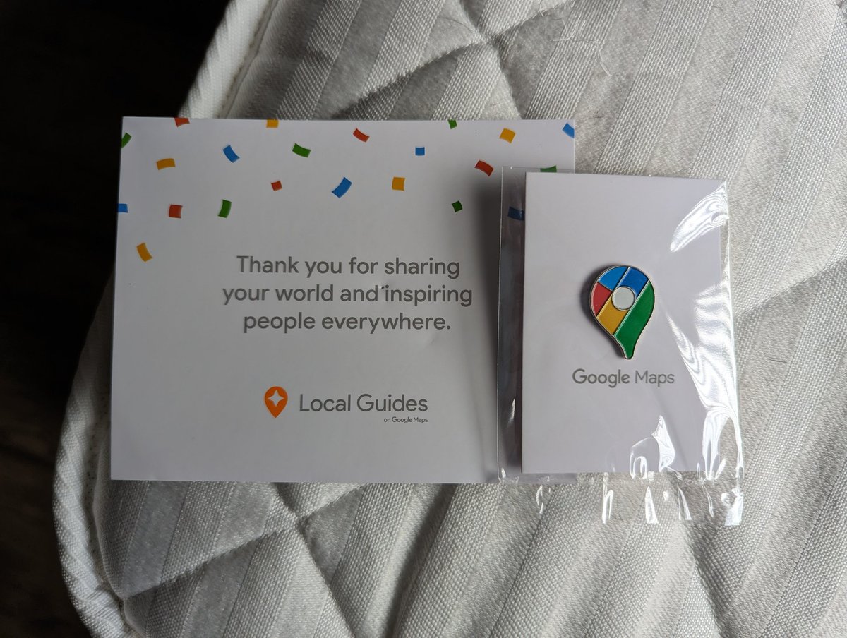 Thank you for sending my badge. #GoogleMaps #LetsGuide #GoogleLocalGuides @googlemaps @localguides @madebygoogle @GoogleUK