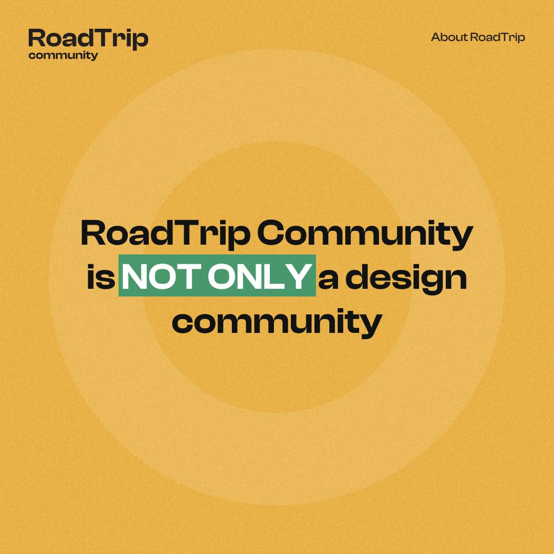 roadtripcomm's tweet photo. Unlike what you and a number of people have thought, Roadtrip is not a community of JUST designers.

If you're not a designer and you've always hoped to be a part of this community, then, you can be rest assured that it is a home for you too. https://t.co/c8EdCjL32v