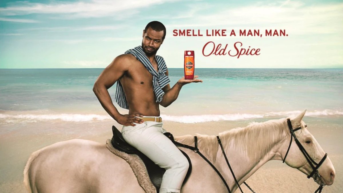 AMAUHMain's tweet photo. Check out Old Spice’s “The Man Your Man Wants to Be” Campaign! 🧖🏻 The use of funny and over-the-top commercials featuring Isaiah Mustafa made a lasting impression on audiences, creating buzz around the brand. The result? Increased sales, a loyal customer base, and memorable ads! https://t.co/Dv3rfwd8QB