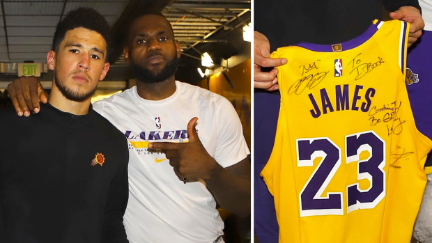 devin booker lebron james jersey