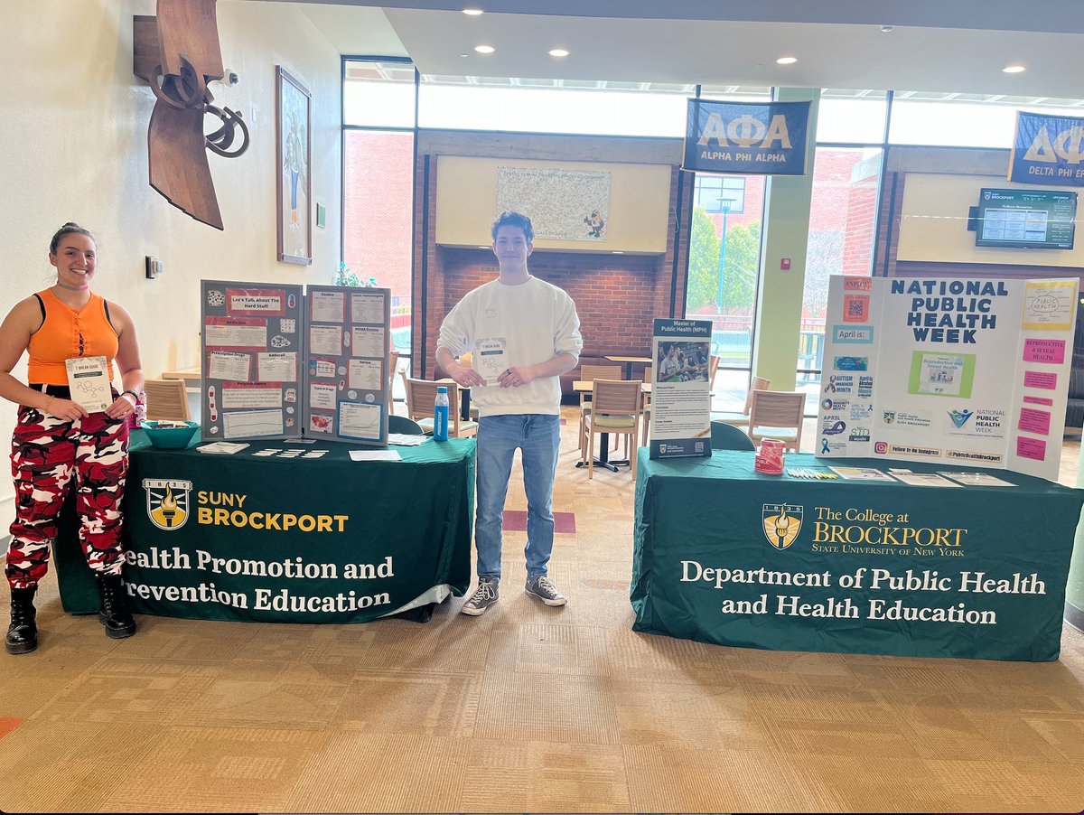 PBHBrockport's tweet photo. Continuing to celebrate National Public Health Week with The Health Promotion and Prevention Education Center! #NPHW @Brockport https://t.co/3VWdh8eqHR