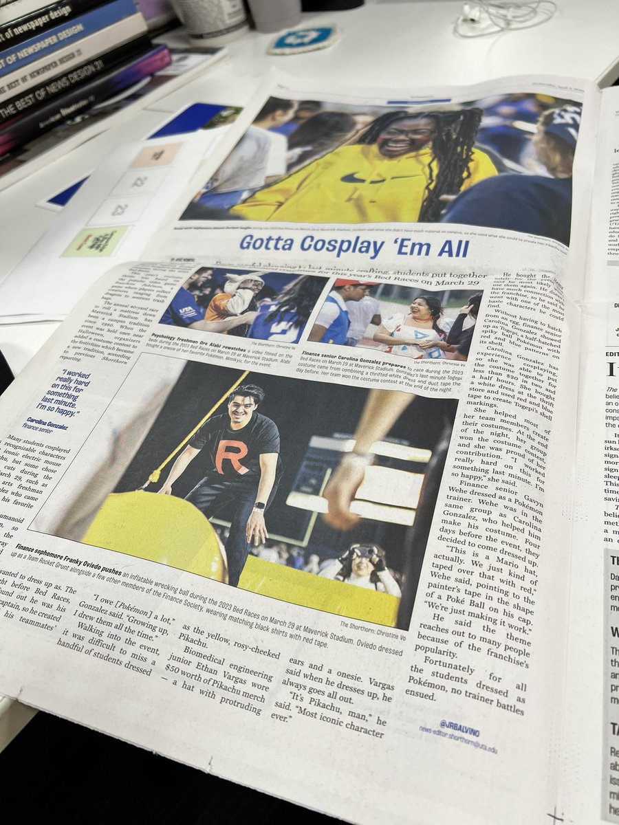 It’s a joy doing page layouts for <a href="/UTAShorthorn/">The Shorthorn</a> . Grab a copy and see for yourself.