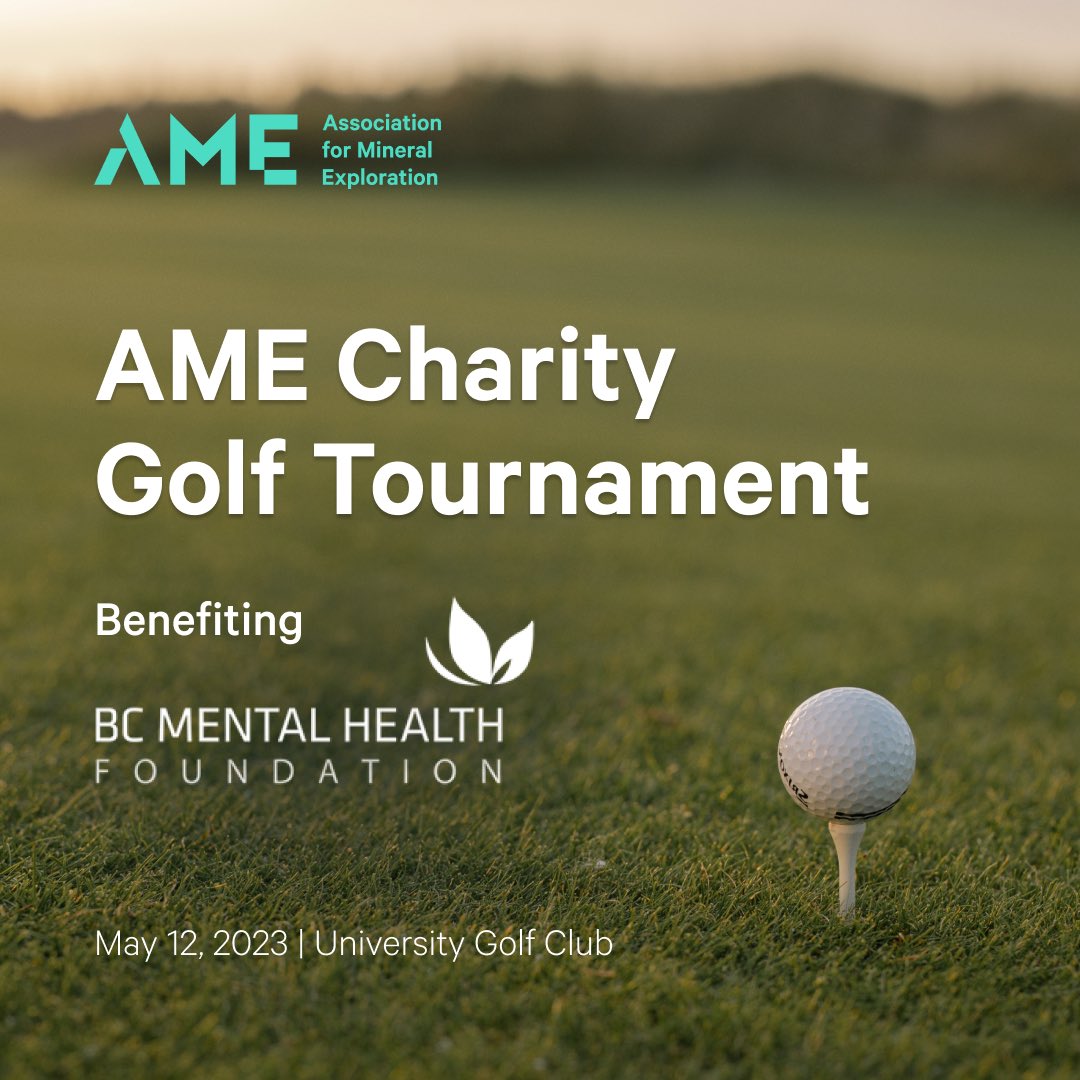 AME_BC's tweet image. The 2023 AME Golf Tournament will be raising funds for the BC Mental Health Foundation, directed to mental health &amp;amp; substance abuse research &amp;amp; treatment.

If you’d like to participate in the tournament, sponsor the event, or donate to the cause, visit bit.ly/40GPfWH
