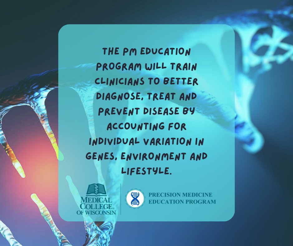 MCW Precision Medicine MS Degree & Certificate tweet media