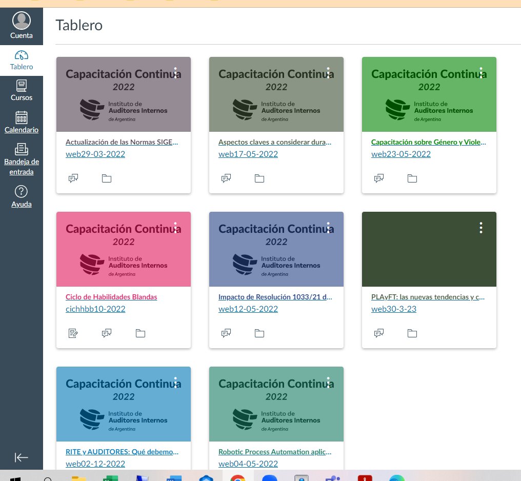laumariani13's tweet photo. Ya recibí el acceso!! Membresia @InstitutoIAIA da beneficios! ahora estrenando el Campus IAIA, y la plataforma de elearning! contenidos asincrónicos!
#SoySocioIAIA @sigenarg @Red_deAI_deUUNN @AuditoriaAGN @Auditores_LATAM @TheIIA #OneII https://t.co/7lg01gVmkc