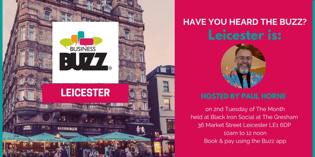 Business Buzz Leicestershire & Rutland (@bizbuzzleics) on Twitter photo Have you been to #LeicesterBuzz? No fuss #networking that works! Connect with like-minded business people from across #Leicester. 2nd Tuesday of the month: 10 am to noon at Black Iron Social (LE1 6DP). Hosted by <a href="/CoolgoldfishD/">Coolgoldfish Designs</a> ow.ly/asyS30s8Bhk @HorseyHRLady <a href="/BuddhaConnect/">James Brodie from Buddha Connect Limited</a> Have you been to #LeicesterBuzz? No fuss #networking that works! Connect with like-minded business people from across #Leicester. 2nd Tuesday of the month: 10 am to noon at Black Iron Social (LE1 6DP). Hosted by <a href="/CoolgoldfishD/">Coolgoldfish Designs</a> ow.ly/asyS30s8Bhk @HorseyHRLady <a href="/BuddhaConnect/">James Brodie from Buddha Connect Limited</a>