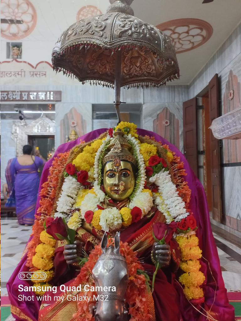 nagueshrao's tweet photo. Shree Mahalaxmi of Panaji.
#Gramdevata of the Capital City
During Talegaonkar Utsav on Chaitra Shudh Chaturdashi. Wednesday 05/04/2023 https://t.co/xJaNidXrfA