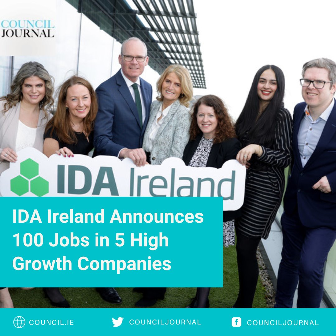 IDA Ireland Announces 100 Jobs in 5 High Growth Companies

Read more here: council.ie/ida-ireland-an…

#HighGrowth #Employment #Expansion #IrishBusiness @IDAIRELAND @simoncoveney @DeptEnterprise @MaryBuckleyIDA @Totalprocessing @qbdvision @MovanoInc