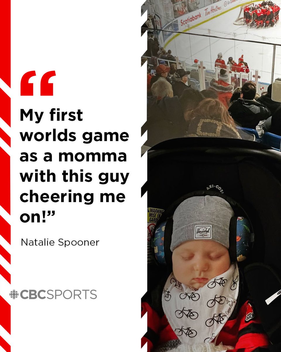 CBCOlympics's tweet photo. Team Canada adds one more to the cheering section at #WomensWorlds this year 👏🇨🇦

Via @natspooner5 https://t.co/cmkdrFRBiW