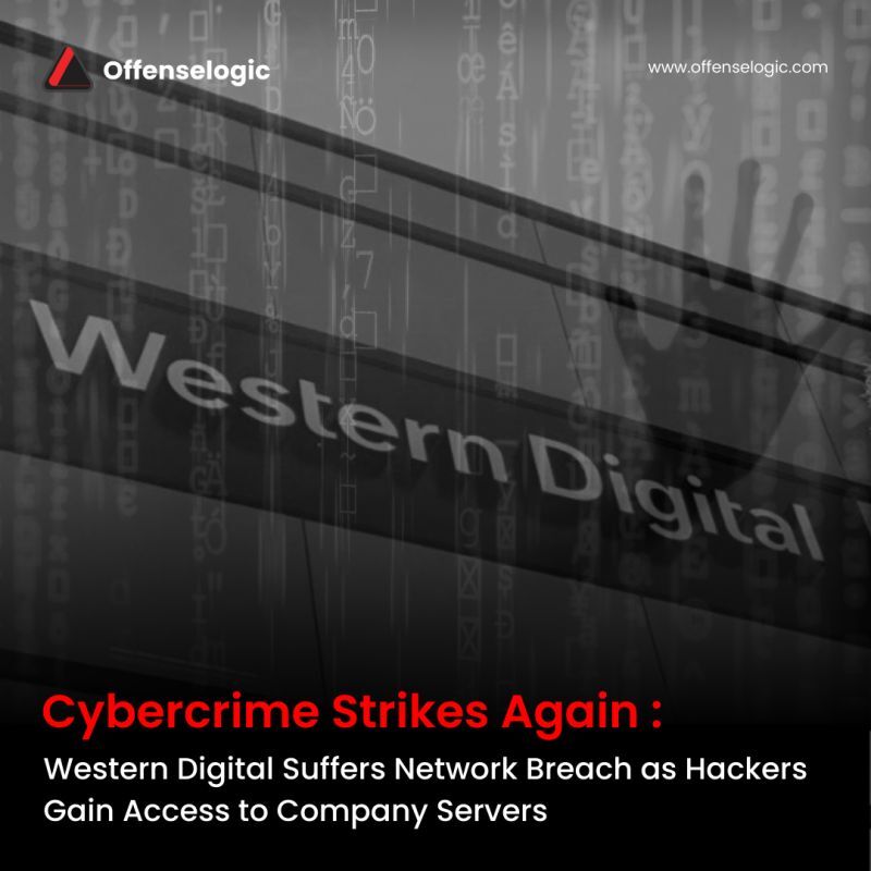 offense_logic's tweet photo. Concerned about the safety of your company's data? 🔒

Protect your business with Offenselogic, the leading provider of cybersecurity solutions.

💻 Stay one step ahead of cyber threats, like the recent network breach at Western Digital.

#Cybersecurity #Offencelogic #cybercrime https://t.co/DJEkrCHffG