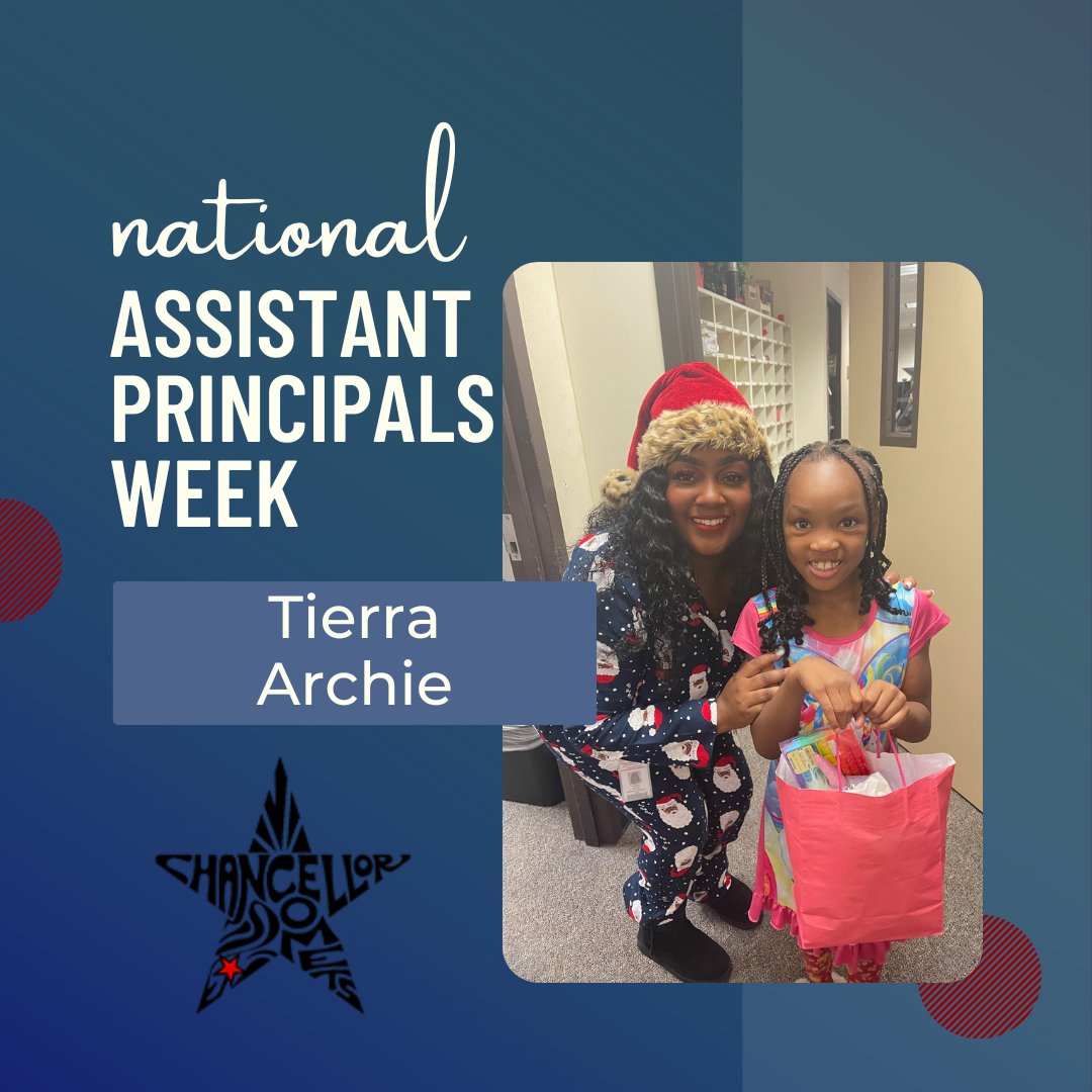 ChancellorComet's tweet photo. Happy National Assistant Principals Week Mrs. Archie! You make school a fun place to be for all of our Comets #HappyCampers @MsArchie_AP https://t.co/Cb9W6pyvpd