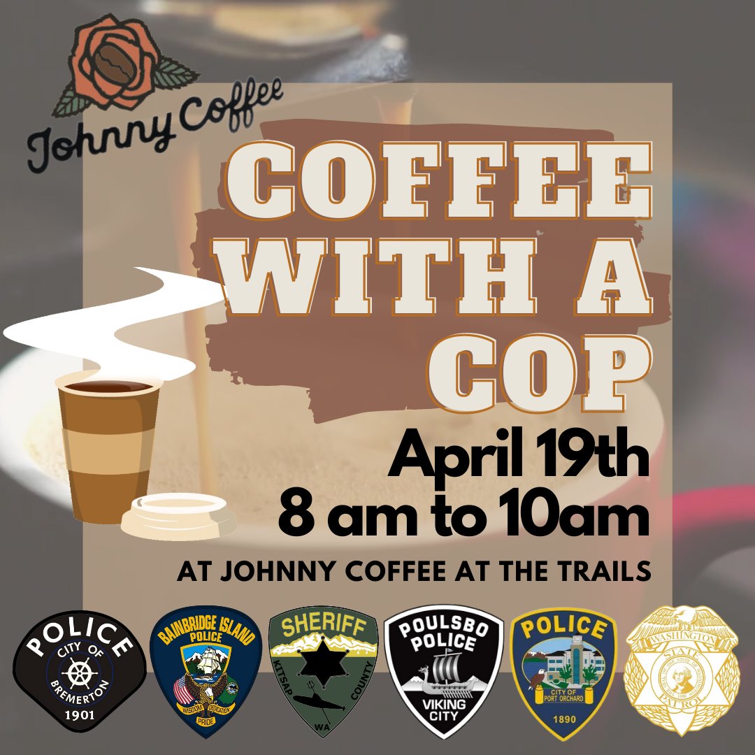 Another invite to coffee? We are in! Hope to see you there. 8AM to 10AM April 19th