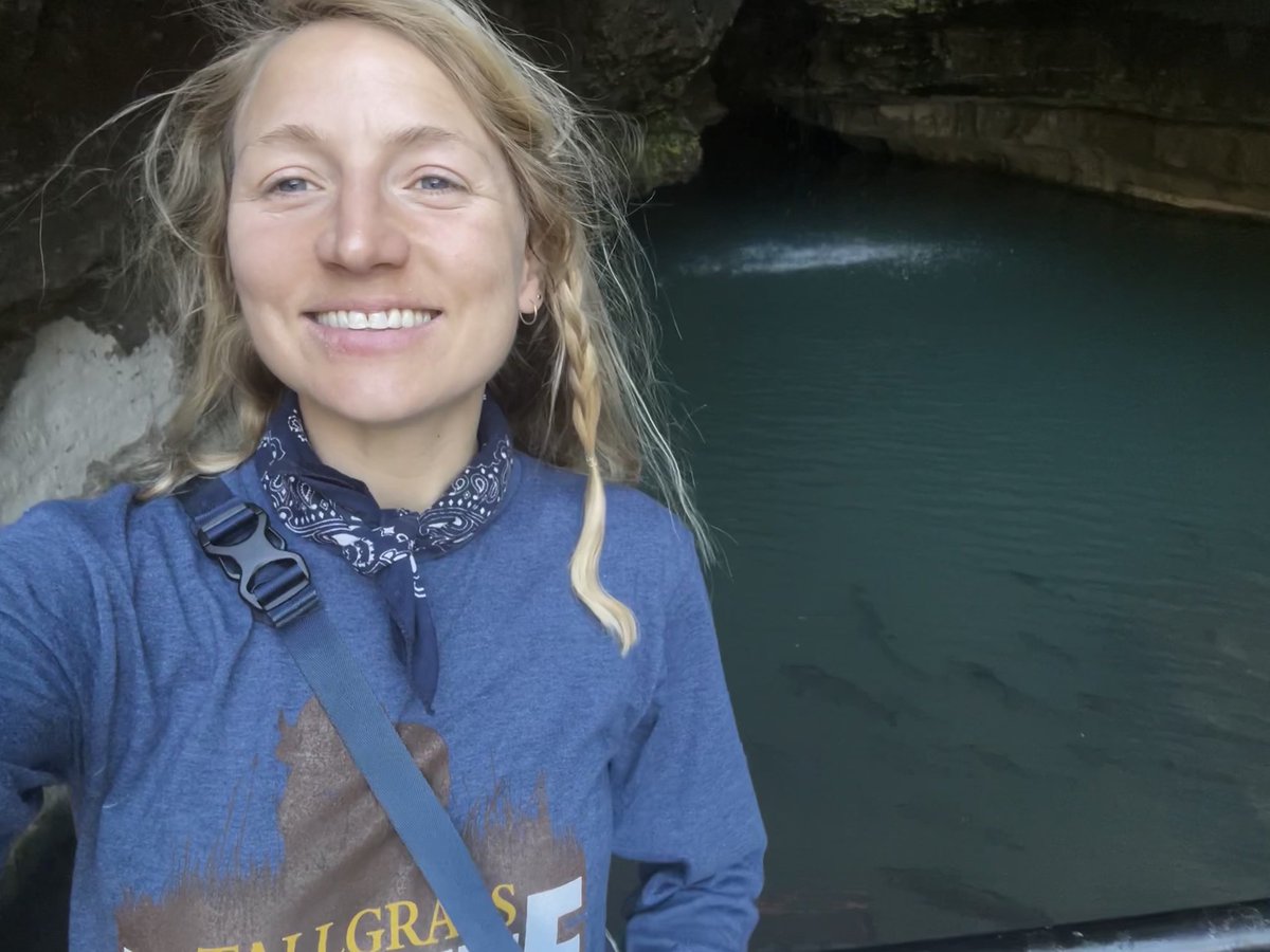 Spent the weekend running a 14K around my watershed ⁦<a href="/KonzaLTER/">Konza Prairie LTER</a>⁩, fished streams w wild trout, and geeked out over the 20th largest spring in Missouri! #water scientist through and through 💙💧#flyfishing #findyourwater