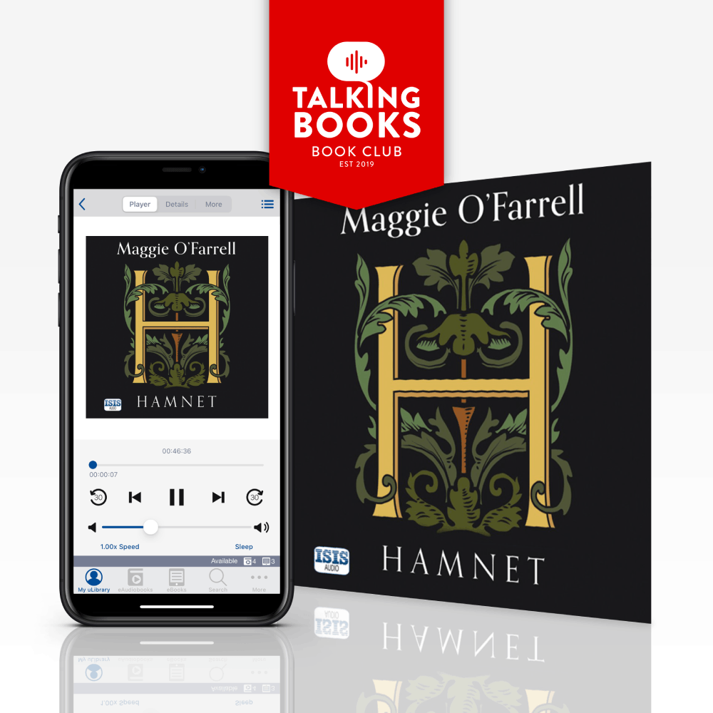 The Talking Books Book Club choice for April is Maggie O'Farrell's award winning Hamnet. Unlimited copies available, ideal for your #BookClub or Audio Listening Group with free resources at talkingbooksbookclub.com Borrow for free with the uLibrary app👉kent.gov.uk/elibrary