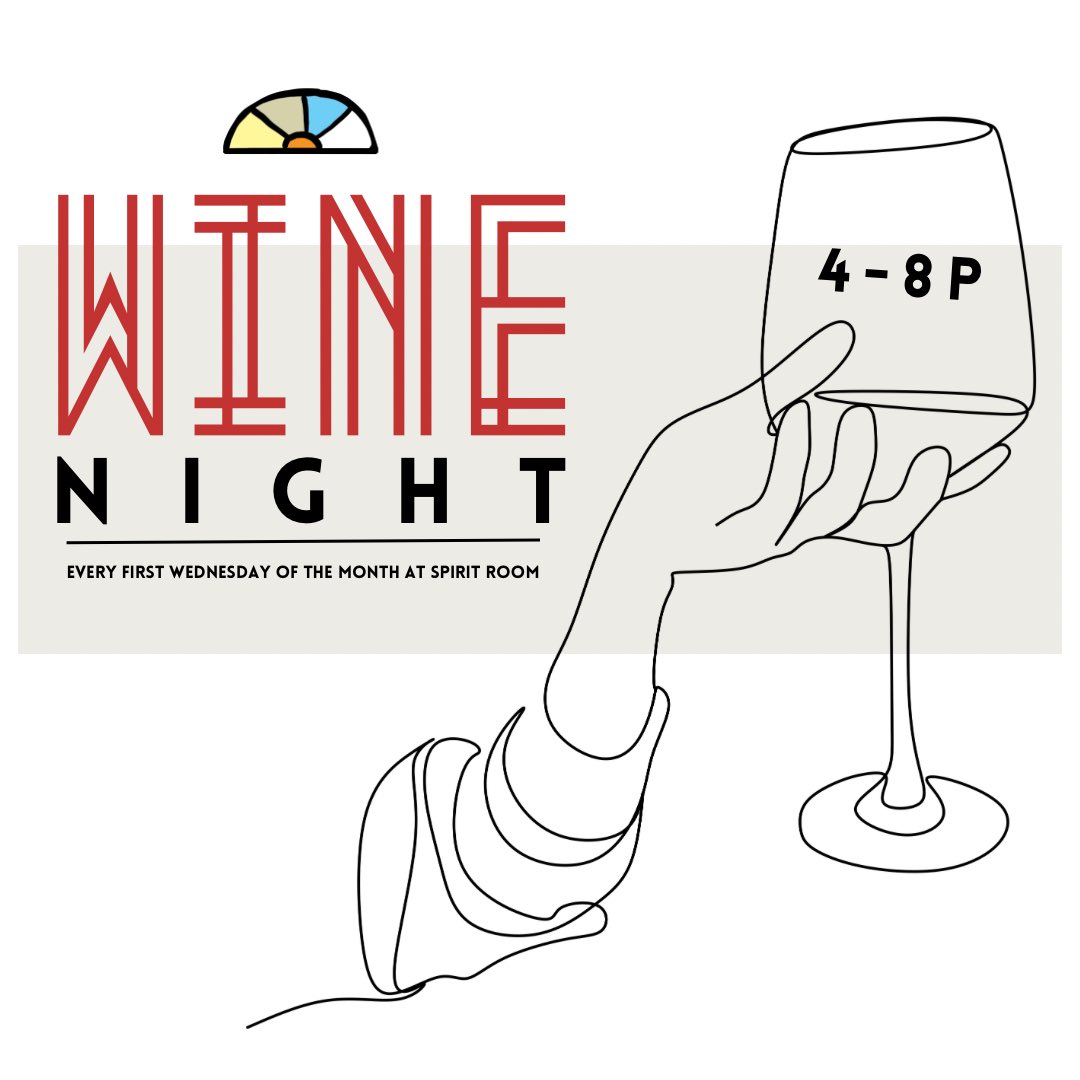 // •It’s #winenight this Wednesday at SR 🍷 🧀 Join us for $5 select glasses and paired flight of cheese and one night only wines | 4-8P |• // 
.
.
.
#spiritroomwi #superiorwi #wednesday