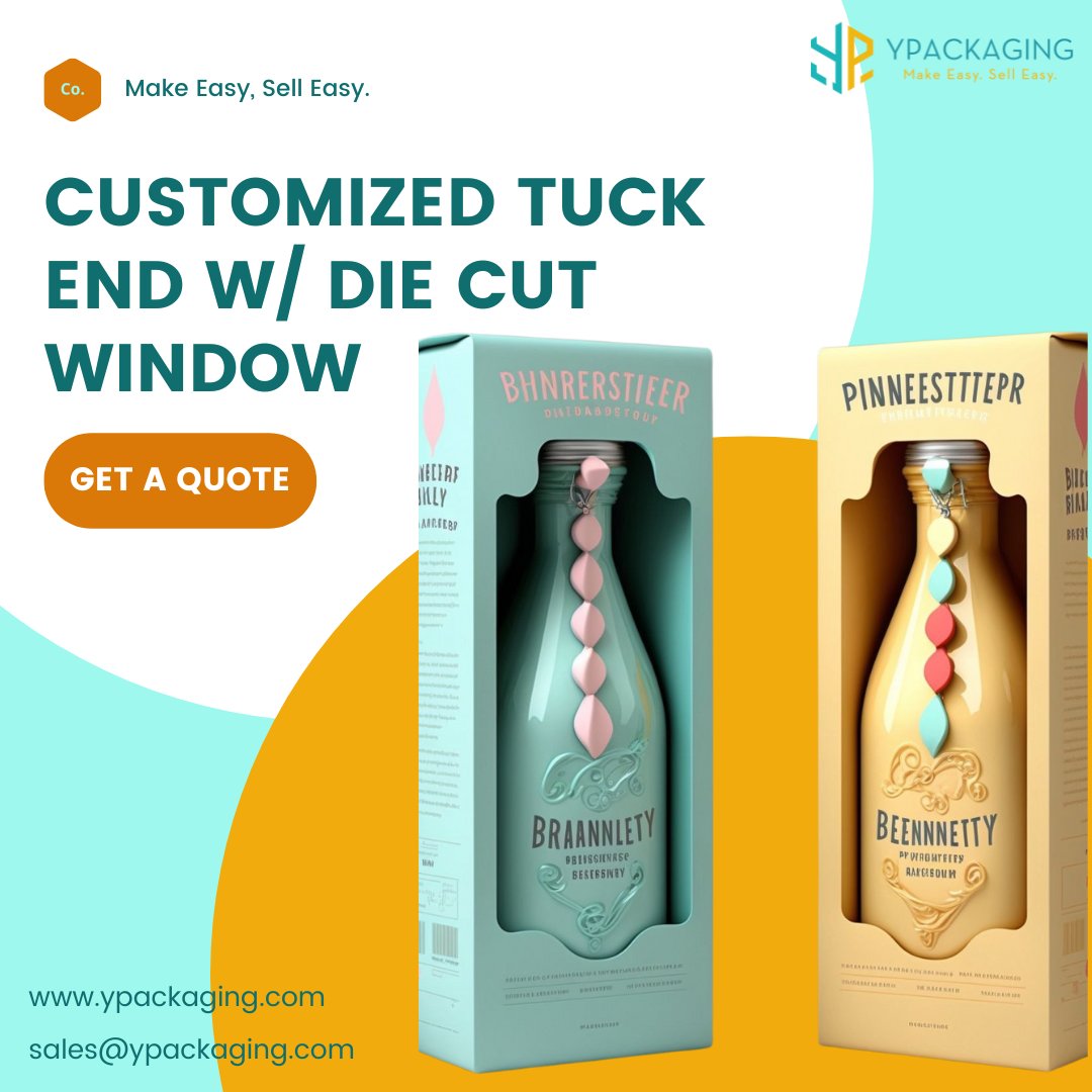 Want to showcase your products while keeping them safe? YPackaging offers custom-printed die-cut window boxes to give your customers a peek at what's inside. We ensure your packaging looks stunning plus top-notch protection. #custompackaging #windowboxes #productdisplay #branding
