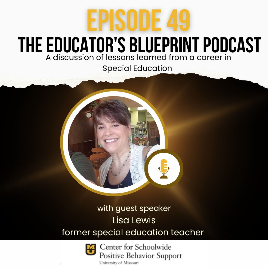 EducBlueprint's tweet photo. Join us this week as we discuss an expansive career in special education with the incredible Ms. Lisa Lewis!

https://t.co/C5mNX2QfYu

@PBISApps @MizzouPBIS @MizzouEducation @SpedMizzou 
#education #MTSS #PBIS #NewEpisode https://t.co/VtNed9Lfo9