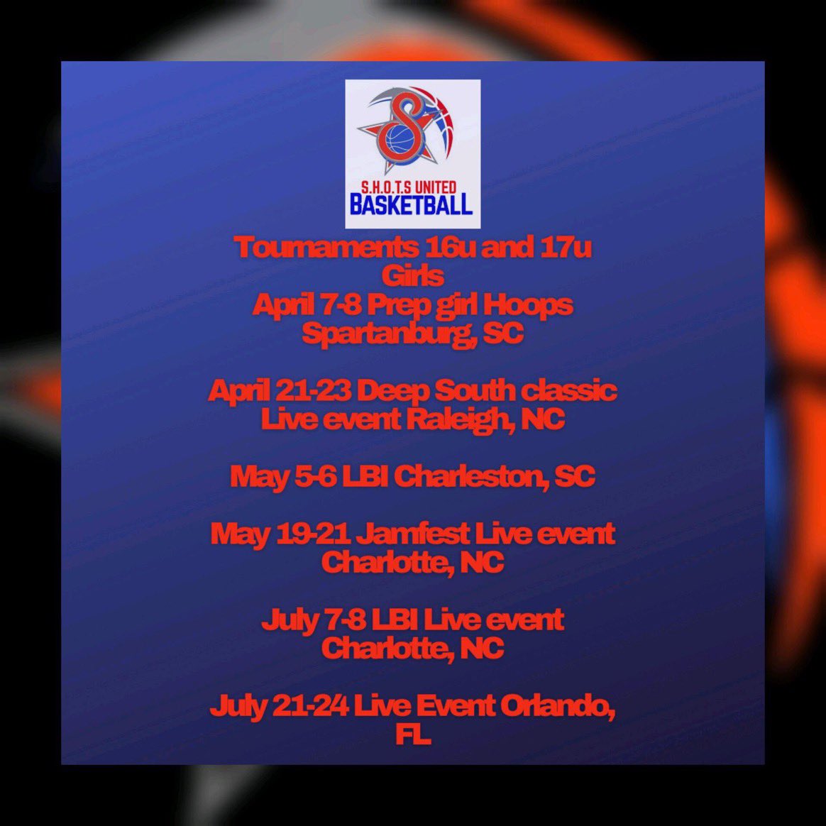 Sabri Mitchell (@sabrimitchell2) on Twitter photo I am extremely proud to be apart of the 16U <a href="/ShotsUnited/">Shots United Basketball</a> girls aau basketball team! Thank You <a href="/Iamcoach_Kevin/">Kevin L. Massey</a> for welcoming me back to this organization! We will also be playing in Spartanburg, SC this weekend and I would like everyone to come and check us out <a href="/PGH_SCarolina/">Prep Girls Hoops South Carolina</a> ! I am extremely proud to be apart of the 16U <a href="/ShotsUnited/">Shots United Basketball</a> girls aau basketball team! Thank You <a href="/Iamcoach_Kevin/">Kevin L. Massey</a> for welcoming me back to this organization! We will also be playing in Spartanburg, SC this weekend and I would like everyone to come and check us out <a href="/PGH_SCarolina/">Prep Girls Hoops South Carolina</a> !