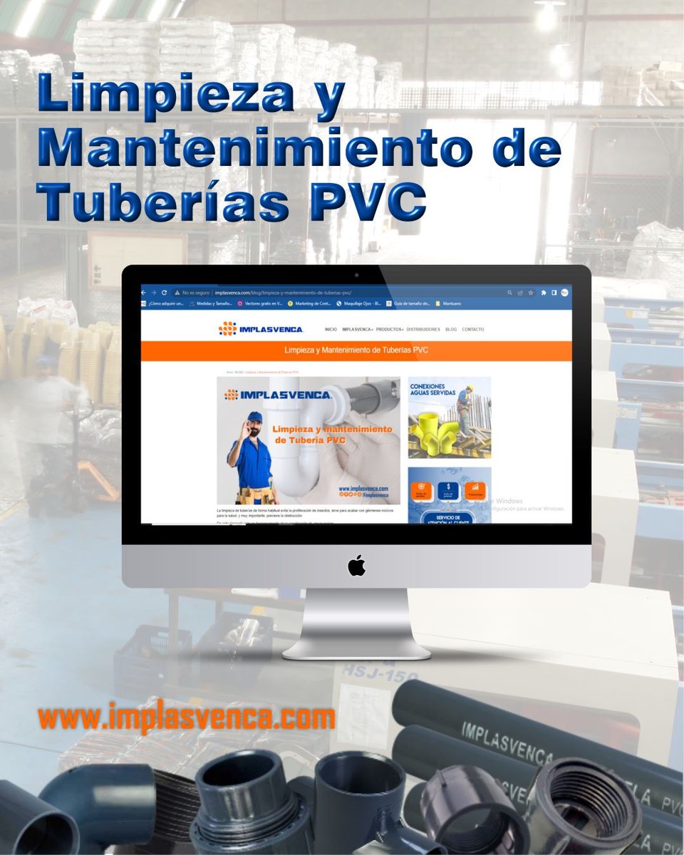 "Limpieza y Mantenimiento de Tuberías PVC" 👷🏼‍♂️

Desde ya puedes visitar nuestro website implasvenca.com 🖱️ disfruta de nuestro nuevo articulo y conoce cómo  mantener las tuberías de PVC de manera óptima.

#WebSite #blog #Implasvenca #mantenimiento #PVC #Consejos #Utilidad