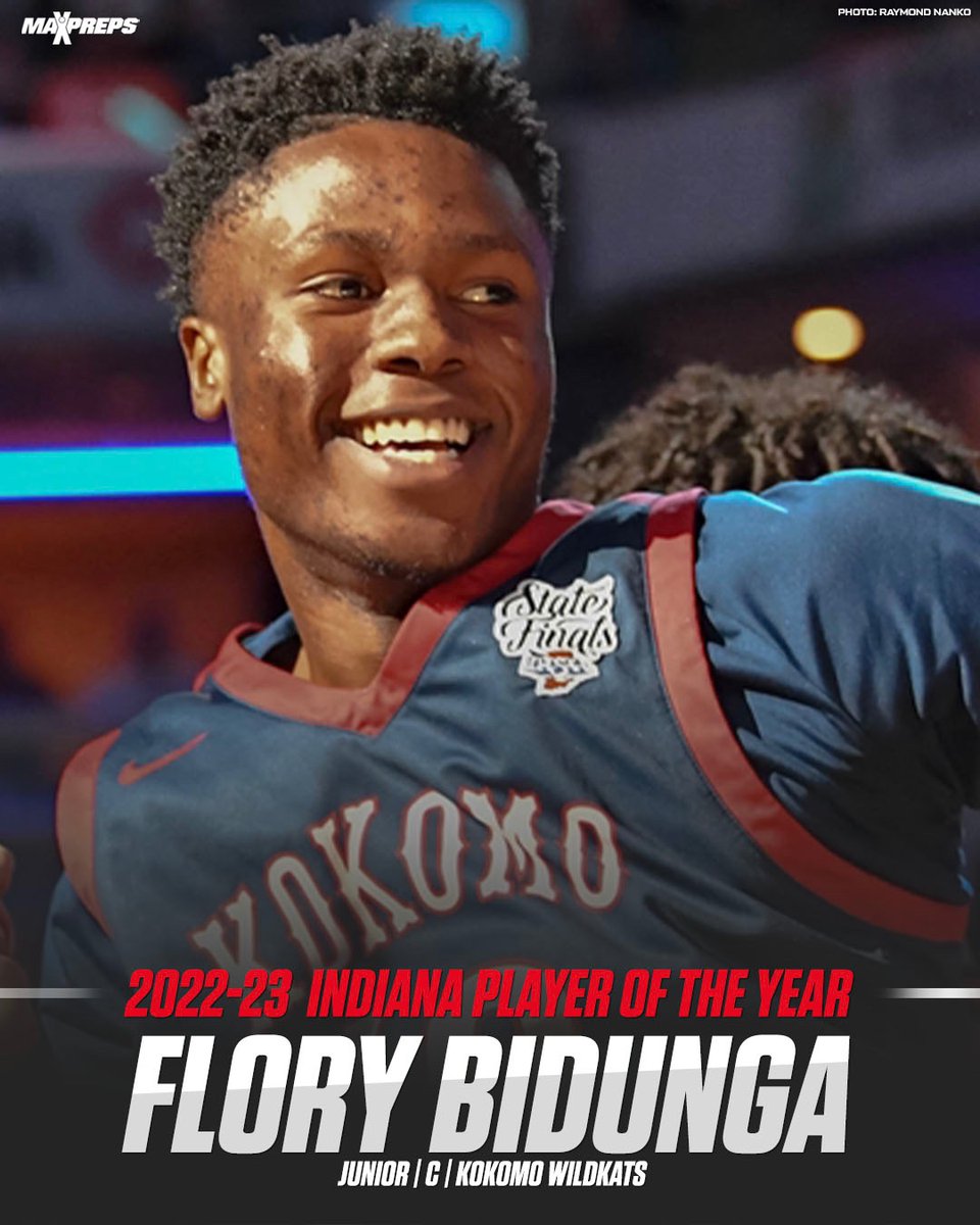 Flory Bidunga is the 2022-23 MaxPreps Indiana High School Basketball Player of the Year 🏀

✍️: maxpreps.com/news/CbiQ_eSym…