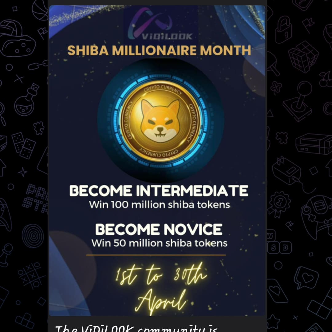 PavithranKS74's tweet photo. The ViDiLOOK community is launching a Global Syndicate Promotion. 

Users who reach Novice and Intermediate Syndicate levels between April 1st and April 30th will receive rewards in SHIB tokens. 

All rewards will be paid out starting April 15th. 

ViDiLOOK community https://t.co/fuw4uBfcBP