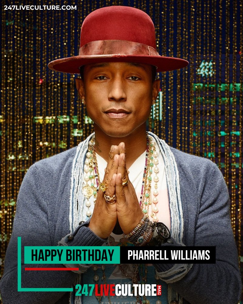 Happy birthday Pharrell Williams, 50! 