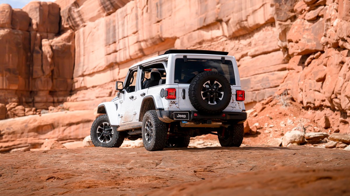 We just made the capable SUV in our lineup EVEN more capable. This is the new Jeep® Wrangler — fitted with a standard winch, new front grille, 12” touchscreen, power seats and more. Available summer 2023.