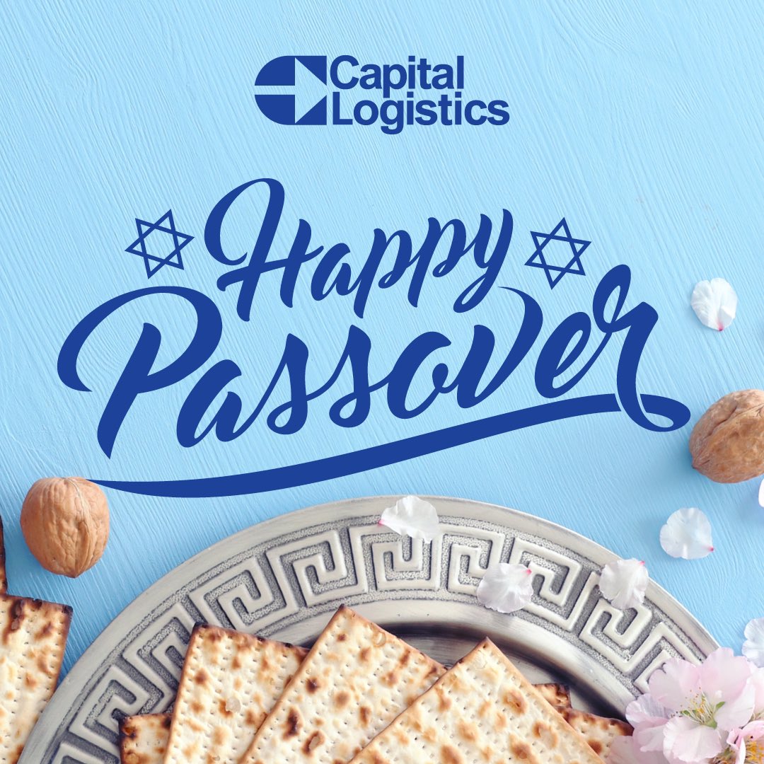 log_cap's tweet image. Happy Passover from all of us at Capital Logistics.