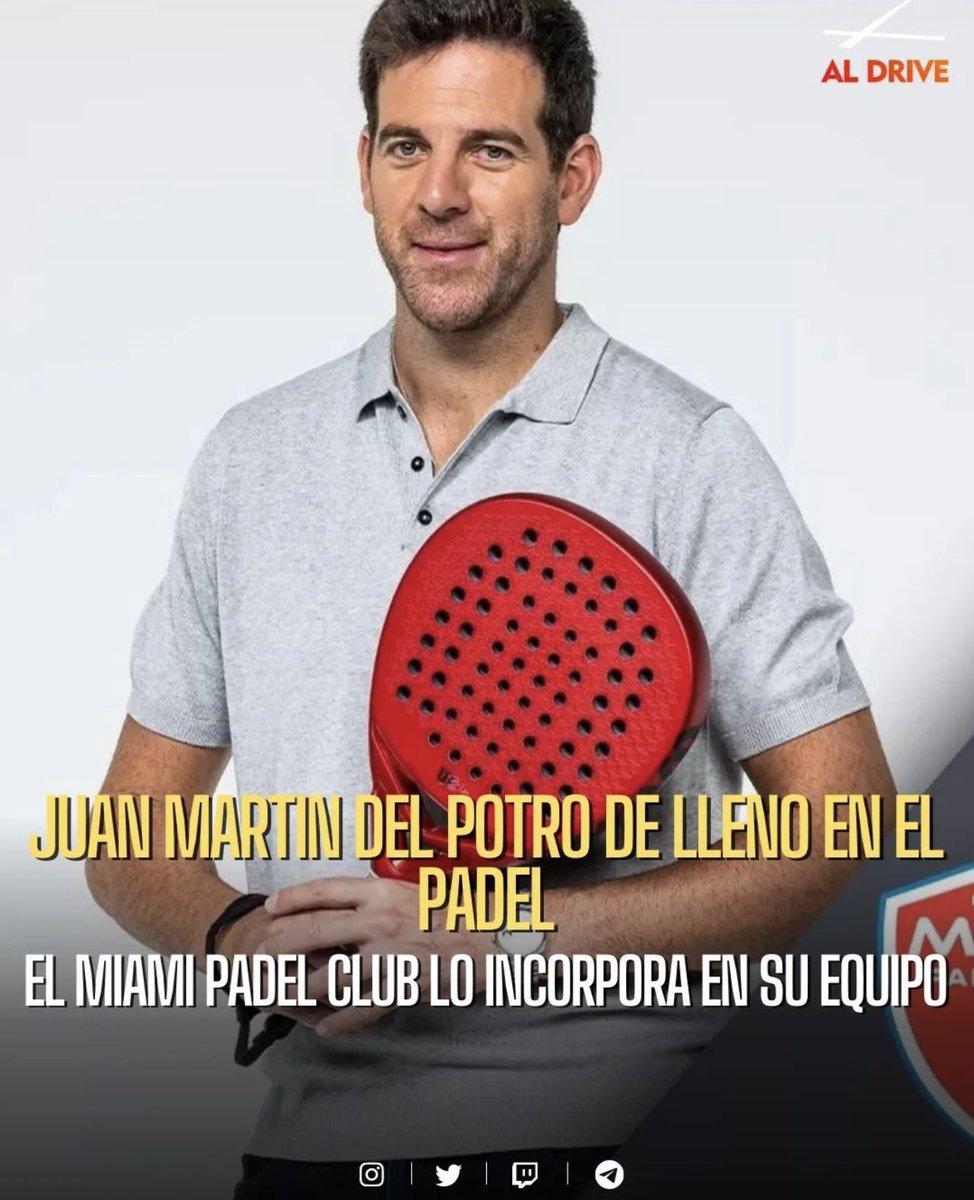 El pádel no para de crecer en Estados Unidos con un gran calendario de distintos torneos e Interclubes.En Florida , <a href="/MiamiPadel/">Miami Padel</a> fichó a un grande del tenis y de la <a href="/atptour/">ATP Tour</a> como <a href="/delpotrojuan/">Juan M. del Potro</a> , ganador del <a href="/usopen/">US Open Tennis</a> y la <a href="/DavisCup/">Davis Cup</a> , el pádel sigue creciendo en el mundo.