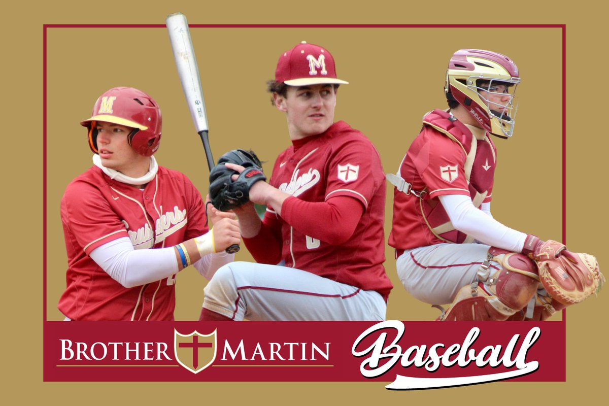 Congratulations to the Brother Martin Baseball Team for their continued success thus far this season! Recently, the Crusader baseball team defeated Holy Cross 8-7, and they will play Holy Cross again in the second game of the series tomorrow at Kirsch-Rooney at 2:30 p.m. Let's