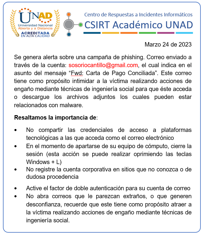 CSIRT Académico UNAD tweet media