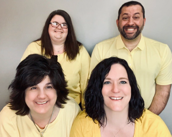 Today is WEAR YELLOW DAY, our 1st participating at Daprile Insurance Group, LLC. Could you tell who is taking this photo really serious? We are not partial the Steelers as a company but, there was alot of internal dialogue between the Browns and Steelers rivalry #BrighterTogether