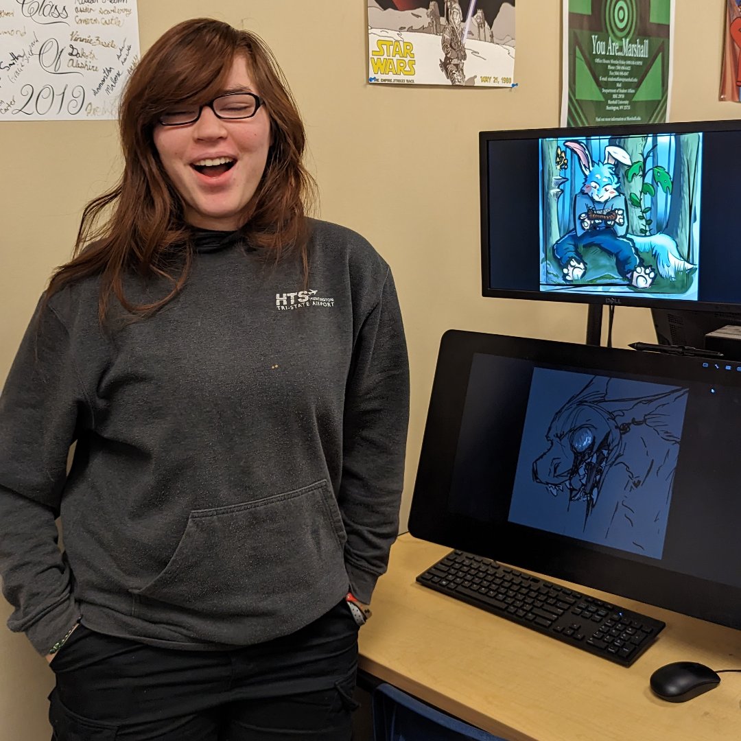 CollinsCTC's tweet photo. The Graphic Design students are putting their final touches on some of the artwork they'll be submitting to an upcoming competiton. As you can see, there's a lot of talent in that classroom. #CCTCtech #CCTCworks https://t.co/EiQKkgCV4h