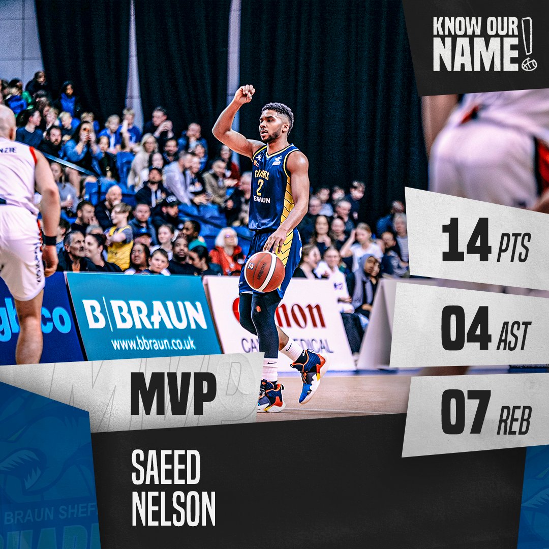 🤩 Our GameDay MVP - @SilkySa2! Relive the action between @SheffieldSharks and @RidersBball: youtube.com/watch?v=HIOhf9… #KnowOurName #BritishBasketball