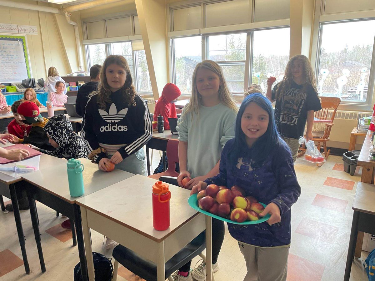 The grade 4 students collected class totals, calculated how many apples were needed, and then distributed apples to classes in preparation for today's #GreatBigCrunch <a href="/Oldfield_Osprey/">Oldfield Elementary</a> @HRCEHealthPromo #SeeWhatImLearning <a href="/HRCE_NS/">Halifax Regional Centre for Education</a> #NutritionMonth