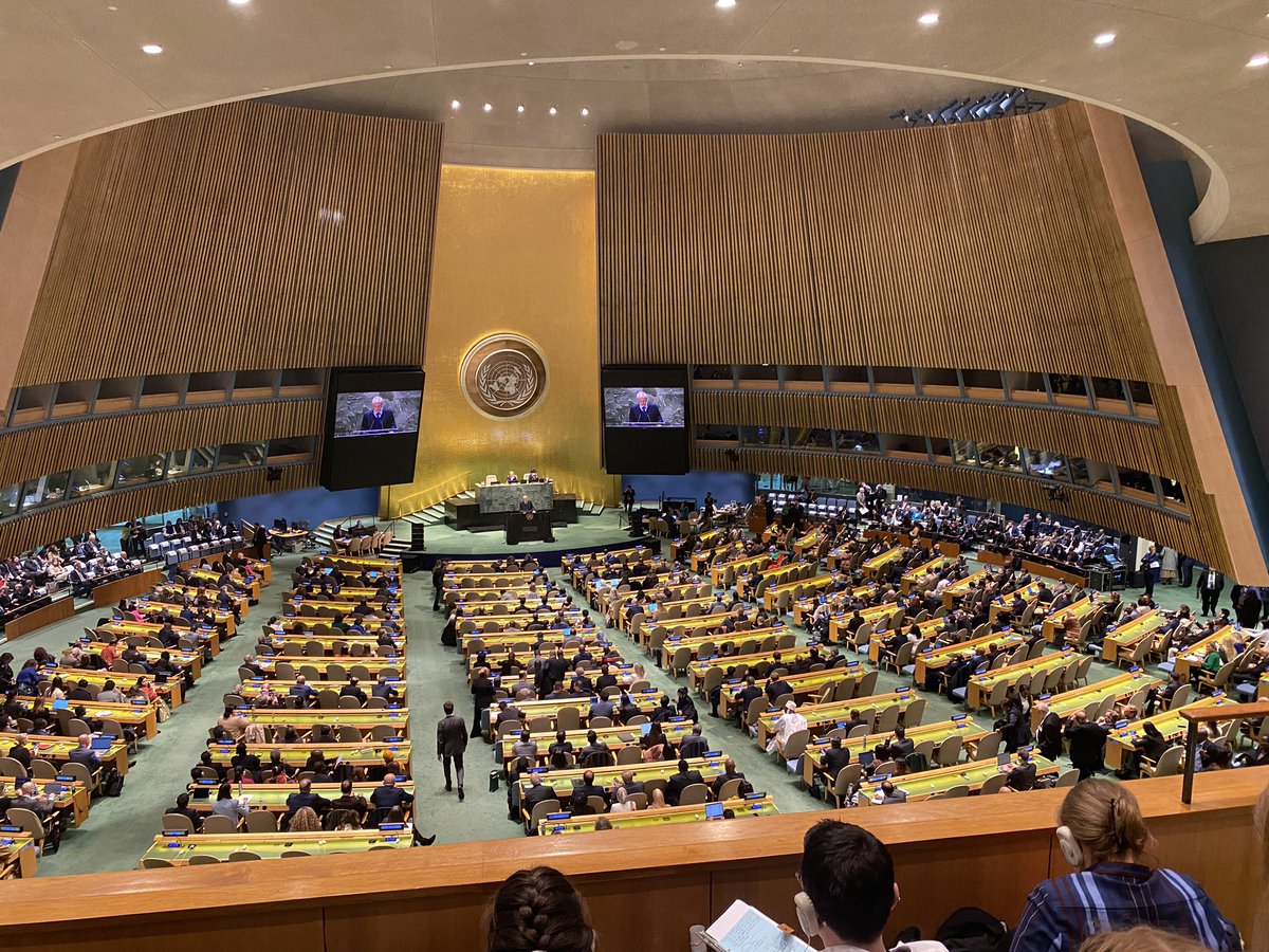 Happening now…

Closing Ceremony at the <a href="/UN/">United Nations</a> 2023 Water Conference. 

Calling for a UN Special Envoy for Water.