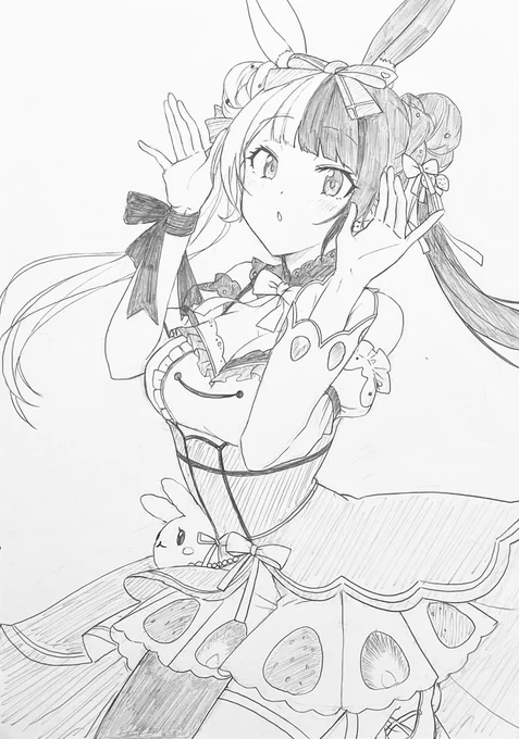 アナログ新衣装ひなーの #ひなのの絵なの 