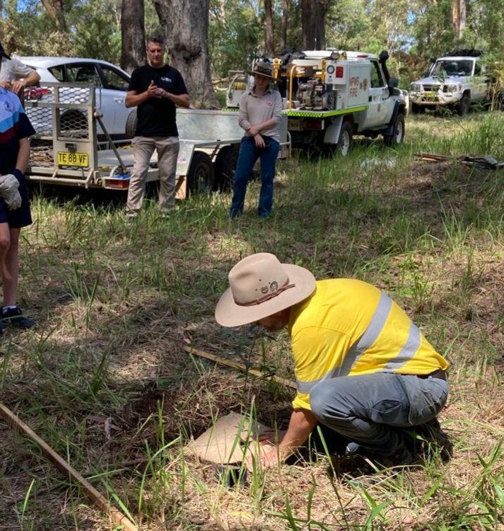 First revegetation planting of koala food trees at 147 The Ruins Way Port Macquarie- the property KCA contributed to the purchase of - to be held in perpetuity as a National Park