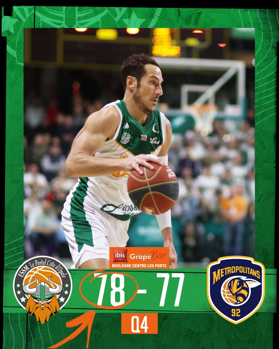 ESSMbasket's tweet photo. #BetclicELITE #ESSMMets

Fɪɴ ᴅᴜ ᴍᴀᴛᴄʜ ✅

HÉ-ROÏ-QUES. Un match de patron et un money-time géré de mains de maître 🔥

Les portelois s'imposent face aux @Metropolitans92

#MVP : B. Mangin 21-2-4

Prochain match, toujours au #Chaudron, dans une semaine face au Paris Basket ! https://t.co/FoBqzWa6u1