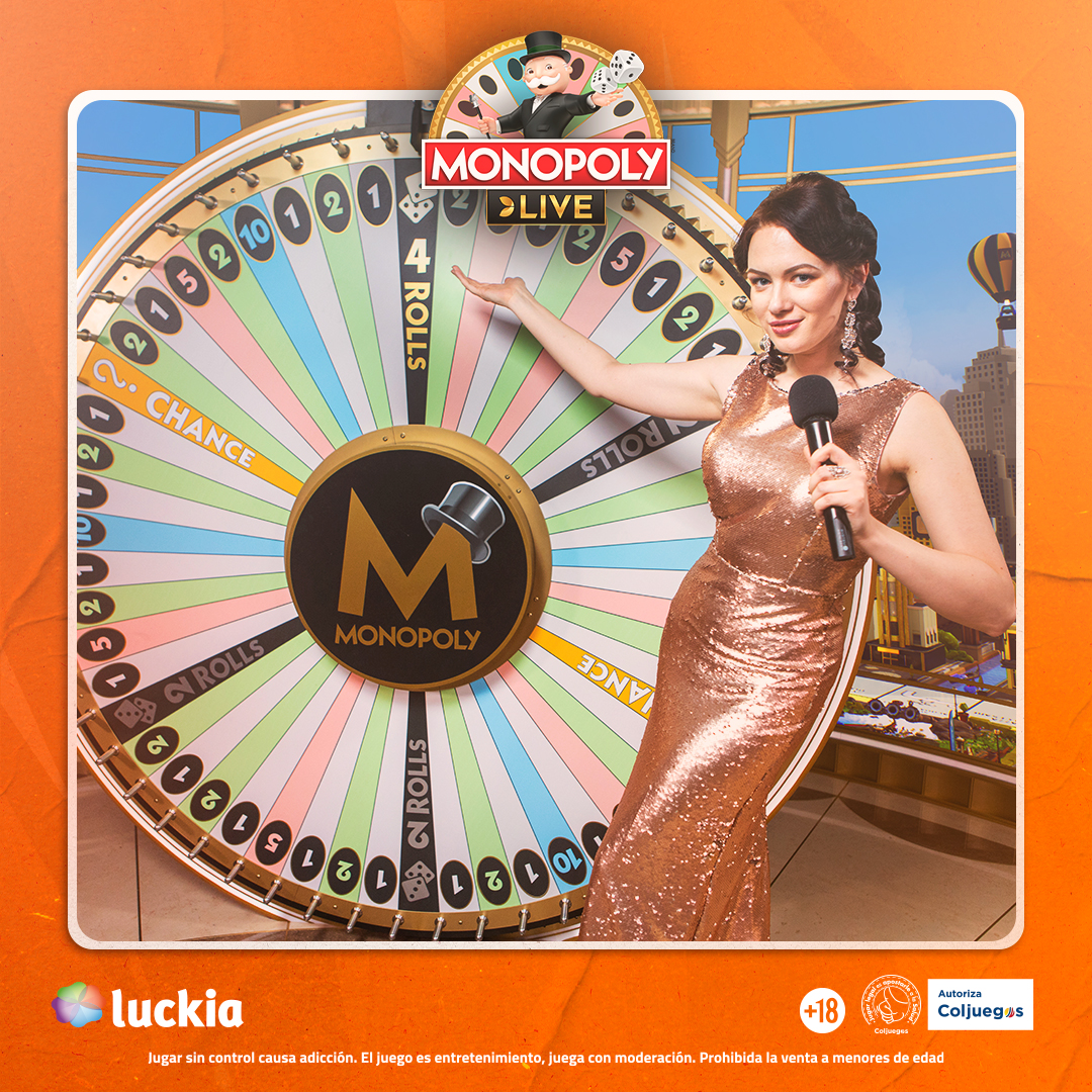 LuckiaColombia's tweet image. 🎡 ¡Prepárate para girar la rueda de premios! Monopoly Live es el juego de casino en vivo que te lleva directamente al mundo del juego de mesa más famoso del mundo. 💰

🎲 ¿Estás listo para esta aventura? 

#Monopoly #MonopolyLive #Casino #CasinoOnline  #Evolution