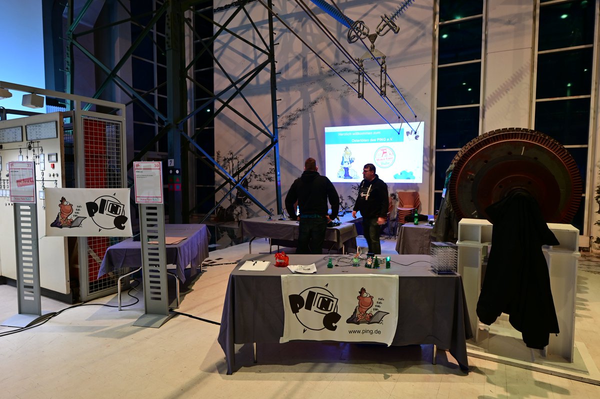 Es ist angerichtet. Besucht in der Energiehalle auf der Maker Faire Ruhr 2023, es lohnt sich!