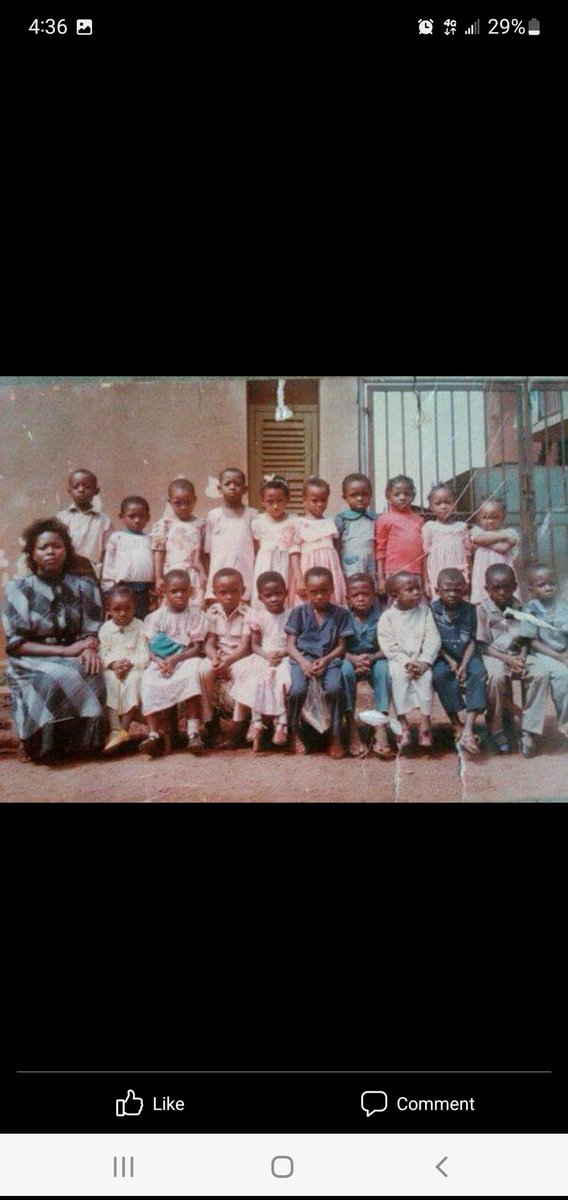 oke_bamidele1's tweet photo. I wonder if any of my classmates is on Twitter and can remember this photo. It was taken around 1988/89 (I'm not sure) at Star Day Nur/Pry Sch, Abakpa-Nike, Enugu. 

I'm the girl in the yellow dress, sitting beside the teacher (Ms Mkpe). 

Where are you guys now? 🙂 https://t.co/FgdD35nK3E