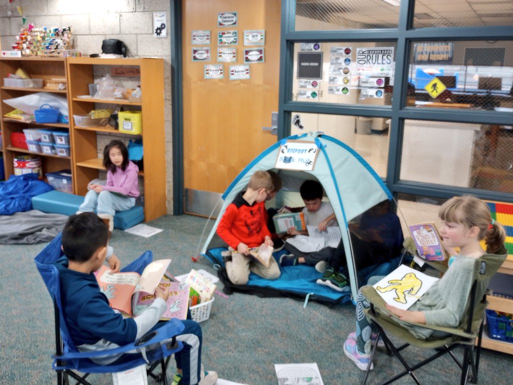 MrsZubarevLMC's tweet photo. Be Fearless and Read! was our March is Reading Month theme and ACAT students had a day of cryptid stations where they researched, colored, solved puzzles and read! 🛸📚🐉 #WebsterLMC #WebsterWildcats🐾 #LivoniaPride https://t.co/hIqkef6UGA